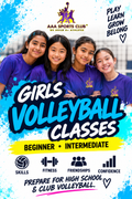 Girls Volleyball Classes – Irvine – Option 4 – Saturdays